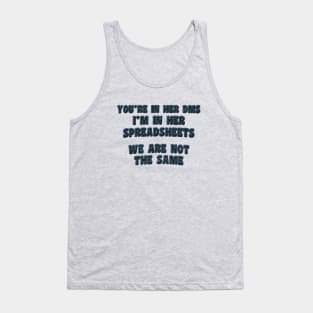 I'm In Her Spreadsheets - Accountant, Bookkeeper Tank Top